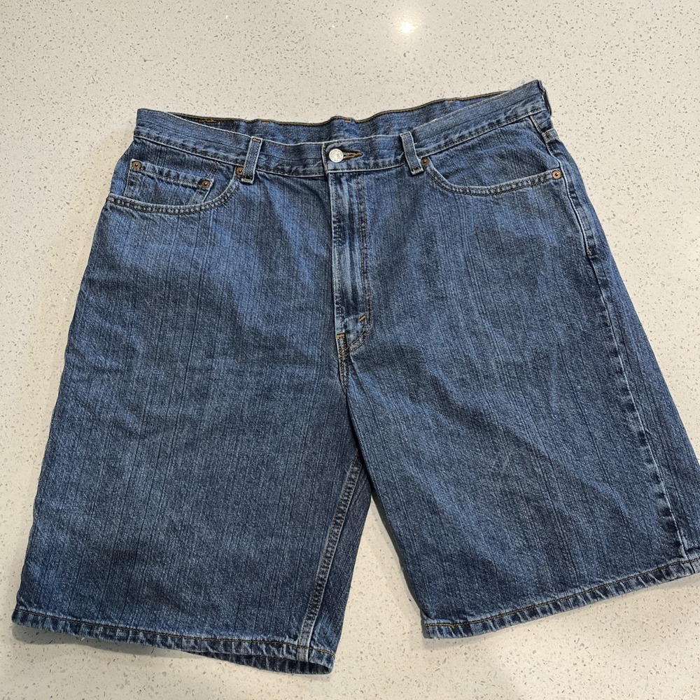 Vtg Levis 550 Jean Shorts Mens Blue Denim Relaxed Fit Jorts Y2K 02-06 Mens 40